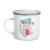 Емайлирано канче "K-pop Kitty" - small - 1