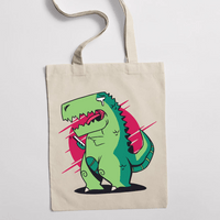 Eко чанта "T-Rex и смартфон" - small - 0