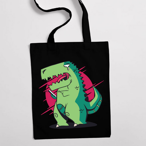 Eко чанта "T-Rex и смартфон" - 2