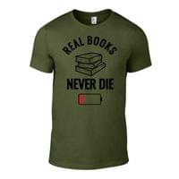 Мъжка тениска "Books Never Die" - small - 5