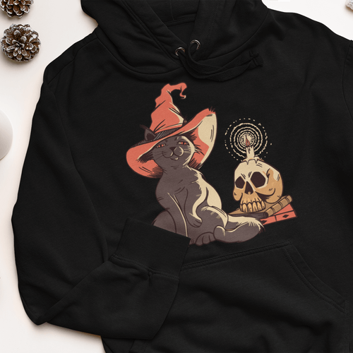 Дамска худи рокля &amp;quot;Halloween Witch Cat&amp;quot; - 1