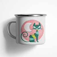 Емайлирано канче "Котка" - small - 0