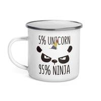 Емайлирано канче "Unicorn Ninja" - small - 1 Емайлирано канче "Unicorn Ninja" - small - 1