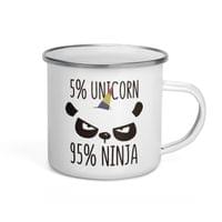 Емайлирано канче "Unicorn Ninja" - small - 3 Емайлирано канче "Unicorn Ninja" - small - 3