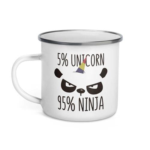 Емайлирано канче "Unicorn Ninja" - 2