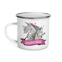 Емайлирано канче "Daddy Unicorn" - small - 1