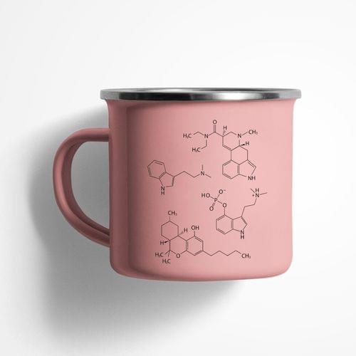 Емайлирано канче &amp;quot;Psychedelic Molecules&amp;quot; - 1
