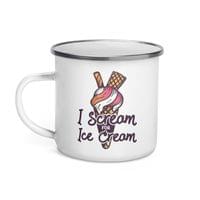 Емайлирано канче "Scream Ice Cream" - small - 1