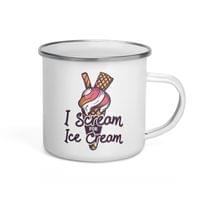 Емайлирано канче "Scream Ice Cream" - small - 3