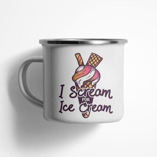 Емайлирано канче &amp;quot;Scream Ice Cream&amp;quot; - 1