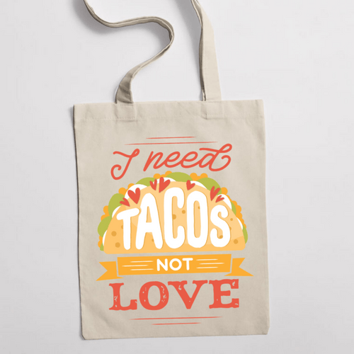 Eко чанта "I Need Tacos" - 2