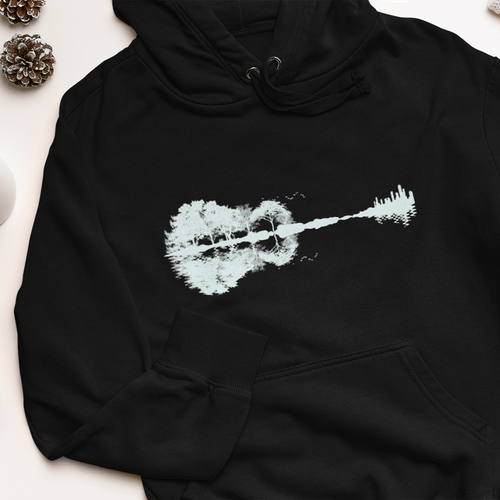 Дамска худи рокля &amp;quot;Guitar Nature Style&amp;quot; - 1