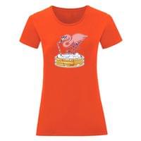 Дамска тениска "Drinking Flamingo" - small - 3
