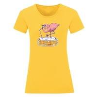 Дамска тениска "Drinking Flamingo" - small - 8