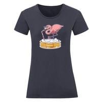 Дамска тениска "Drinking Flamingo" - small - 11