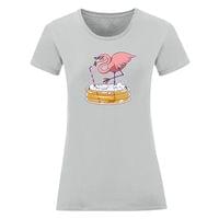 Дамска тениска "Drinking Flamingo" - small - 2