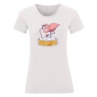 Дамска тениска "Drinking Flamingo" - small - 16
