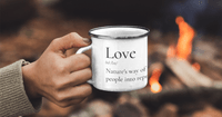 Емайлирано канче "Love" - small - 4