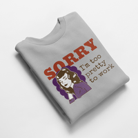 Ватирана блуза "Too Pretty To Work" - small - 5