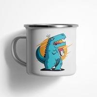 Емайлирано канче "T-Rex отваря буркан" - small - 0