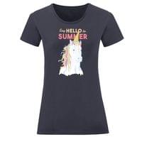 Тениска "Summer Unicorn" (дамска) - small - 3 Тениска "Summer Unicorn" (дамска) - small - 3