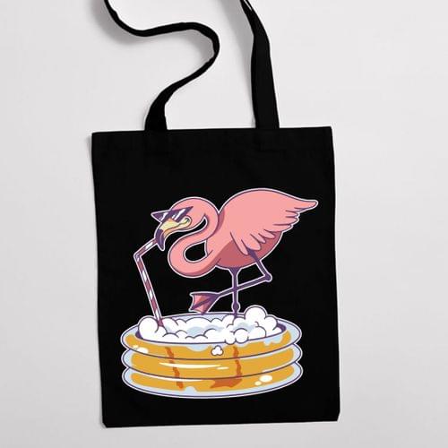 Eко чанта "Drinking Flamingo" - 2