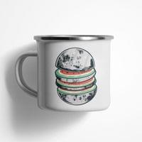 Емайлирано канче "Watermelon Moon" - small - 0