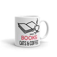 Чаша "Books cat and coffee" - small - 2
