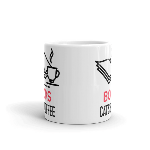Чаша "Books cat and coffee" - 2