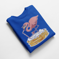 Ватирана блуза "Drinking Flamingo" - small - 1