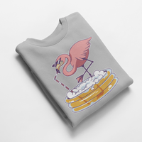 Ватирана блуза "Drinking Flamingo" - small - 2