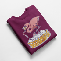 Ватирана блуза "Drinking Flamingo" - small - 3