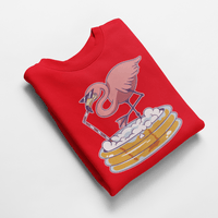 Ватирана блуза "Drinking Flamingo" - small - 4