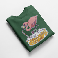 Ватирана блуза "Drinking Flamingo" - small - 6