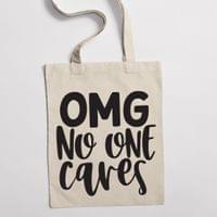 Eко чанта "No One Cares" - small - 2