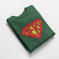 Ватирана блуза "Super Nerd" - small - 4 Ватирана блуза "Super Nerd" - small - 4