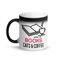 Магическа чаша "Books cat and coffee" - small - 0