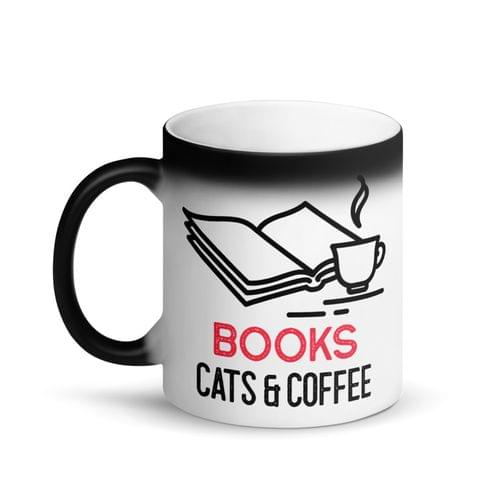 Магическа чаша &amp;quot;Books cat and coffee&amp;quot; - 1