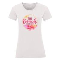 Дамска тениска "The Beach Is Calling" - small - 0