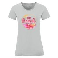 Дамска тениска "The Beach Is Calling" - small - 9
