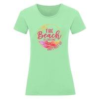 Дамска тениска "The Beach Is Calling" - small - 10