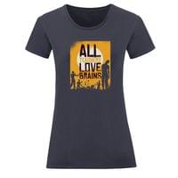 Тениска "Teachers Love Brains" (дамска) - small - 0