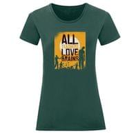 Тениска "Teachers Love Brains" (дамска) - small - 1