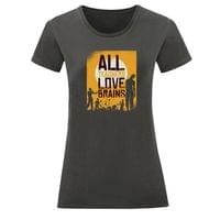 Тениска "Teachers Love Brains" (дамска) - small - 2