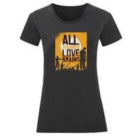 Тениска "Teachers Love Brains" (дамска) - small - 3