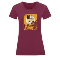 Тениска "Teachers Love Brains" (дамска) - small - 4