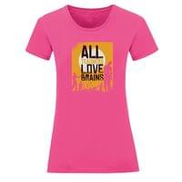 Тениска "Teachers Love Brains" (дамска) - small - 7
