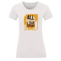 Тениска "Teachers Love Brains" (дамска) - small - 12