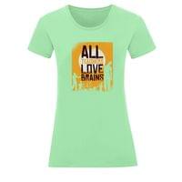 Тениска "Teachers Love Brains" (дамска) - small - 15