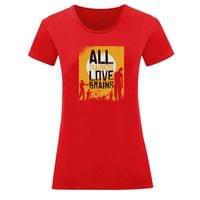 Тениска "Teachers Love Brains" (дамска) - small - 16